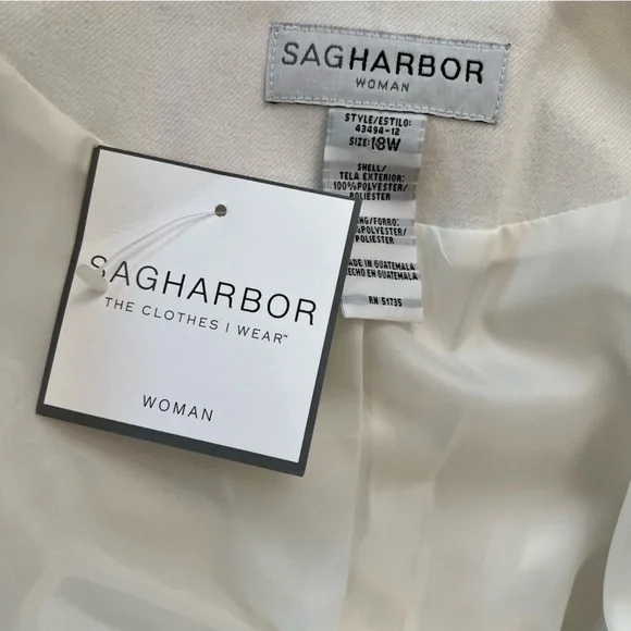 Sag Harbor Off White Women's Blazer NWT - Picture 5 of 7